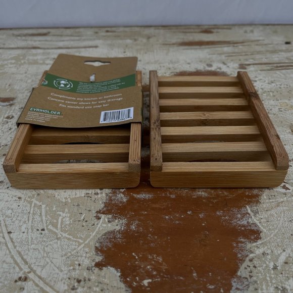 Bamboo Soap Tray - NEW, unused, sustainable + long-lasting soap! - Picture 5 of 6
